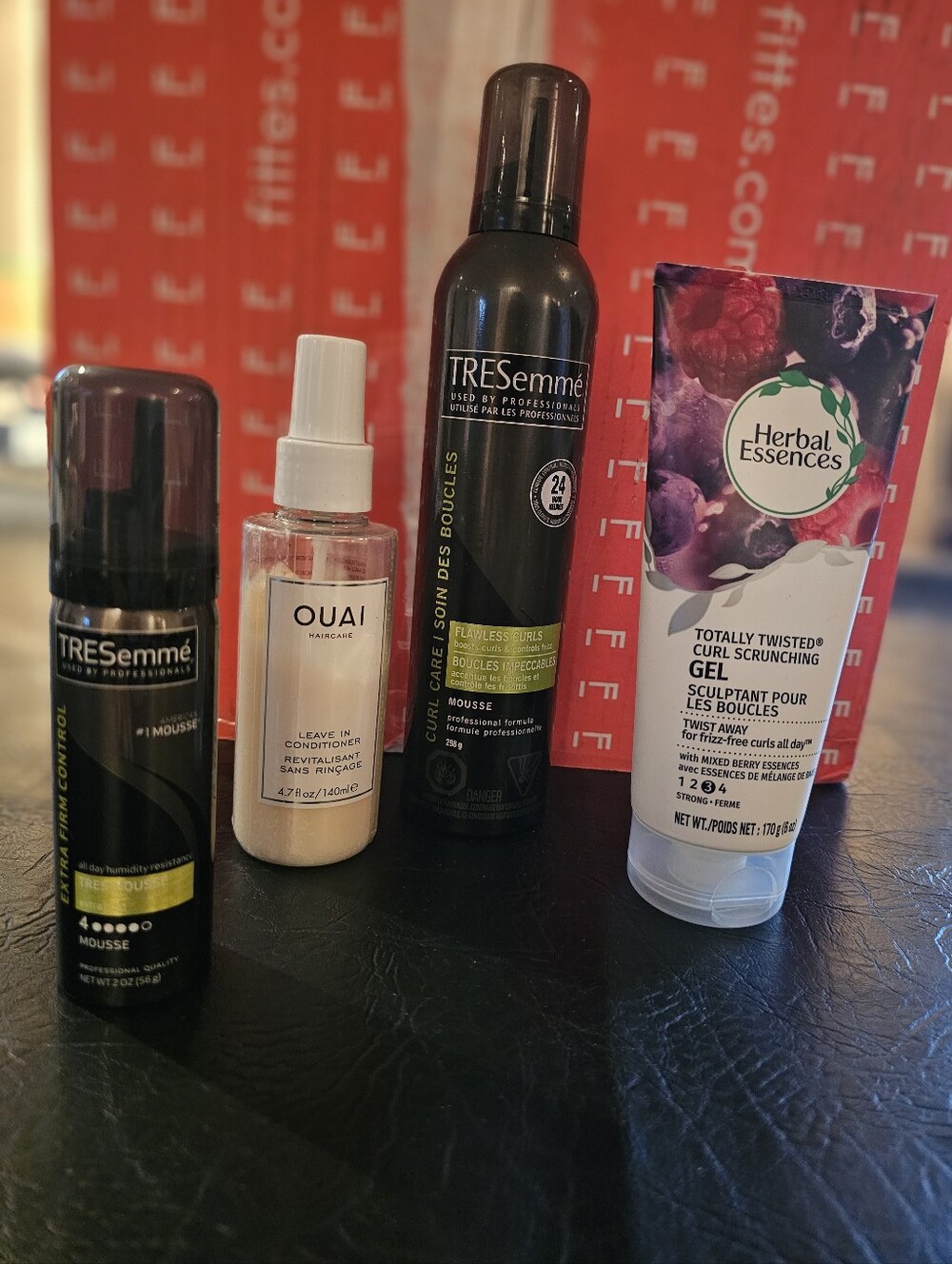 Hair Products Bundle - OUAI leave In, Tresemme Mouse, Herbel Essences Curls